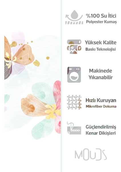 Banyo Perdesi, Pastel Çiçek Yağmuru Desenli Duş Perdesi Küvet Perdesi Halka Hediyeli 175X200CM Bp-70 fiyatları