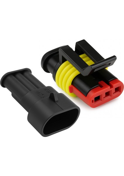 Super Seal Konnektör Takım - Erkek/dişi (3 Pin)