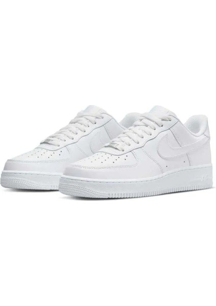 Air Force 1 '07 Af1 Leather Mens Sneaker Hakiki Deri Günlük Spor Ayakkabı Beyaz fırsatları