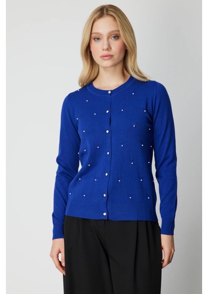 65930 Onteks Hırka Incili Sıfır Yaka