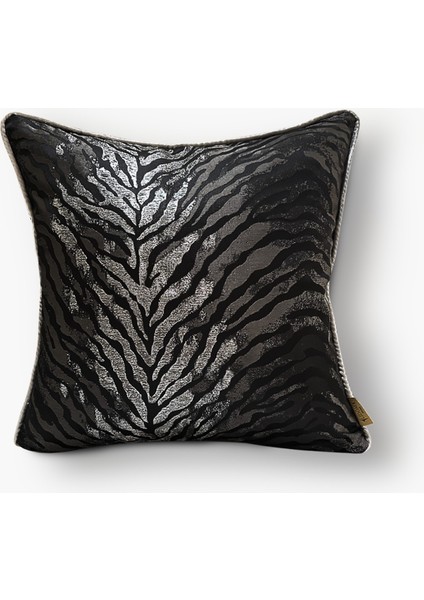 "zebra" Desenli Saten Dokuma Kırlent - 45X45