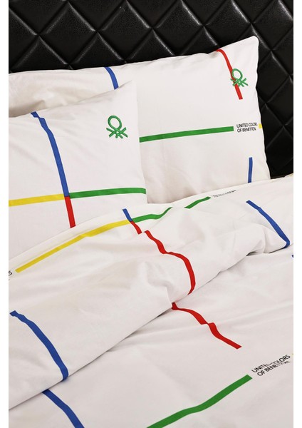 Renkli Çizgili Çift Kişilik Nevresim Takımı modelleri