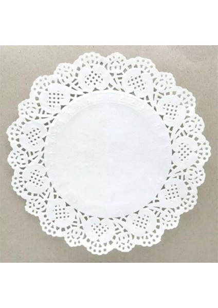 Servis Sunum Dantel Kağıt 18 cm – 100’LÜ | Pasta, Tatlı, Çay Sunumu ve Paketleme Için