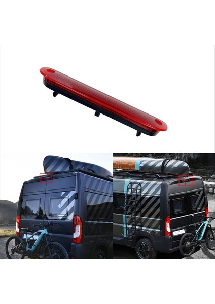 Araba Üçüncü Fren Lambası Montajlı Fren Işığı Uyarı Işığı 1340670080 Fiat Ducato Citroen Relay Peugeot Boxer Red (Yurt Dışından) fiyatları