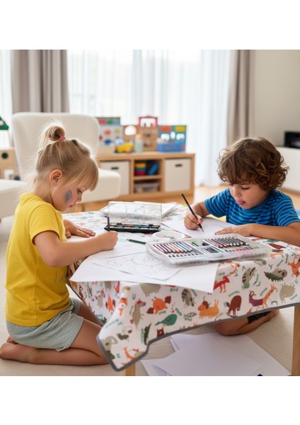 Zoo, 145X300CM Su Geçirmez, Yer/masa Örtüsü, Aktivite, Yemek ve Oyun Için, Doğa Dostu ve Çevreci, fiyatları