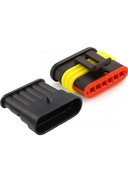 Super Seal Konnektör Takım - Erkek/dişi (6 Pin)