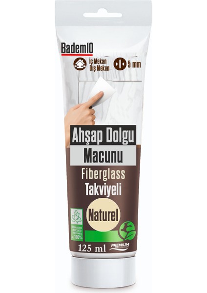 Ahşap Parke Tamir Macunu Natürel Renk Mobilya Masa Dolgu Çatlak Çizik Giderici 125 ml Kullanım Hazır indirimleri