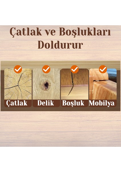 Ahşap Parke Tamir Macunu Natürel Renk Mobilya Masa Dolgu Çatlak Çizik Giderici 125 ml Kullanım Hazır fiyatları