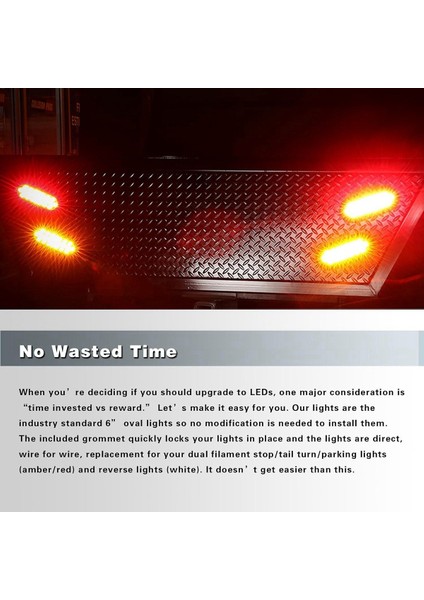 Araba Oval 10LED Ampul Fren Işıkları PLUG12V Dönüş Sinyal Işıkları ile Çoğu Araba Kamyon Trailer Kırmızı (Yurt Dışından) indirimleri