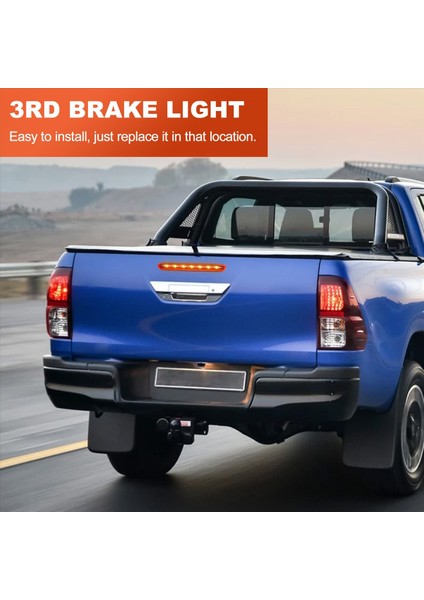 Dinamik Üçüncü 3 Fren Işığı Toyota Hilux Revo Vigo 2015 2016 2017 2018 Kırmızı Kabuk Için Arka Kuyruk Işık Durdur (Yurt Dışından) fırsatları