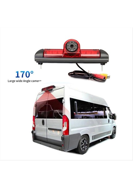 170 Derece Arka Görünüm Kamerası 3 Fren Işığı ve Fiat Ducato Citroen Jumper Peugeot Boxer 2006-2015 (Yurt Dışından) fırsatları