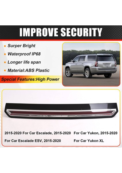 923-117 Cadillac Için Üçüncü Fren Işığı Montajı Seç 15-20 Escalade Gmc Modelleri (Yurt Dışından) modelleri