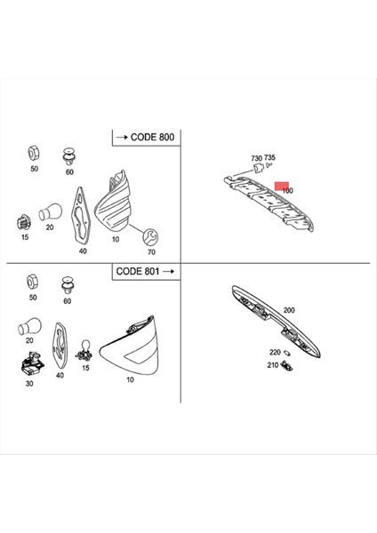 Araba 3 Üçüncü Fren Durdurma Işığı A2518201156 Mercedes Benz R/gl Sınıfı W251 X164 R500 R350 R320 GL450 Arka Fren Işığı (Yurt Dışından)