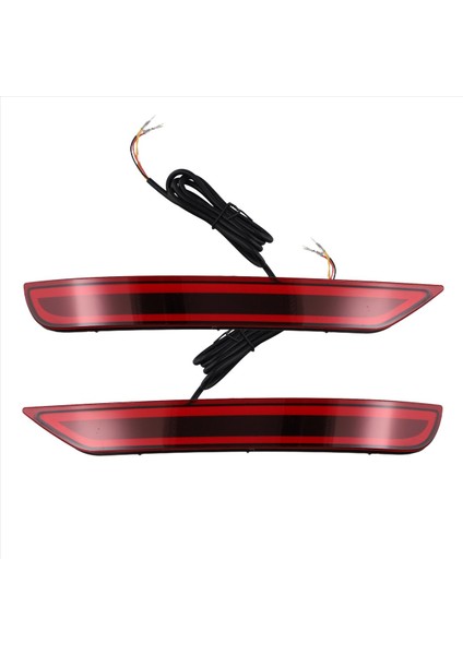 1 Çift LED Arka Tampon Reflektör Kuyruk Freni Sinyali Işık Lambası Subaru Forester 08-16 (Yurt Dışından)