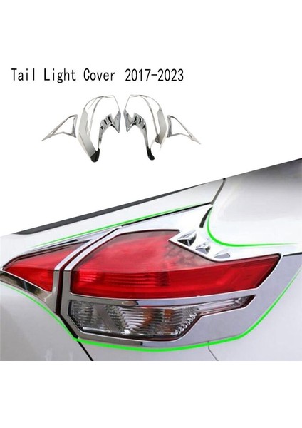 4pcs Araba Kuyruk Işık Kapağı Trim Krom Arka Tampon Fren Işıkları Çerçeve Parçaları Nissan Kicks 2017-2023 (Yurt Dışından) modelleri