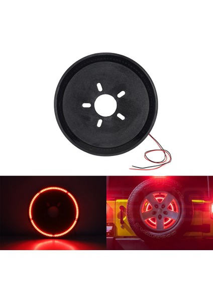 Jeep Wrangler Için Jl Jlu 2007-2017 Yedek Lastik Fren Lambası Fren Işığı Tekerlek Işığı Kırmızı Halka Arka Fren Kuyruk Işığı (Yurt Dışından) fiyatları