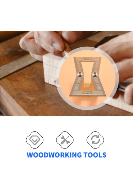 Dovetail Marker, El Kesilmiş Ahşap Eklemler Ölçer Kılavuz Kılavuz Aracı Ölçekli, Kargaşa Şablonu Boyutu 1: 5-1: 6 ve 1: 7-1: 8-Gümüş Için (Yurt Dışından) fırsatları