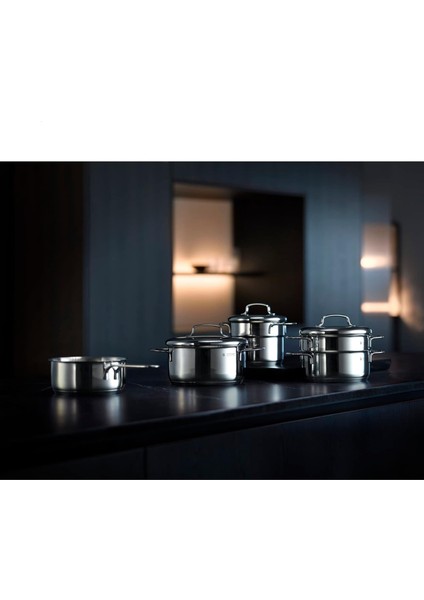 Mini Indüksiyon Tabanlı Kapaklı Çelik Sos Tenceresi 16 cm fiyatları