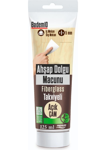 Ahşap Parke Tamir Macunu Açık Çam Mobilya Masa Dolgu Çatlak Çizik Giderici 125 ml Kullanım Hazır indirimleri