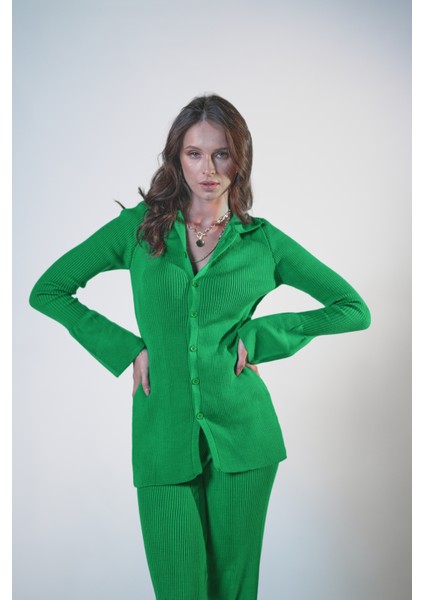 Likralı Fit Kesim Triko Takım modelleri