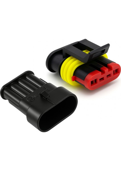 Super Seal Konnektör Takım - Erkek/dişi (4 Pin)