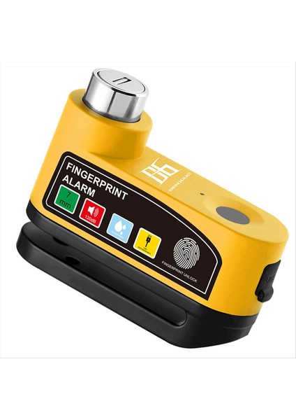 Bengguo Bisiklet Elektrikli Araç Motosiklet Tekerleği Disk Kilidi Güvenliği Hırsızlık Karşı Motosiklet Asma Kilit Parmak Iz Kilidi (Yurt Dışından)