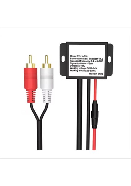 Araba Kablosuz Bluetooth Alıcı Modülü Bluetooth V4 0 DC12-24V Aux Adaptör Müzik Alıcı Modül Kiti 2rca Arayüzü (Yurt Dışından)