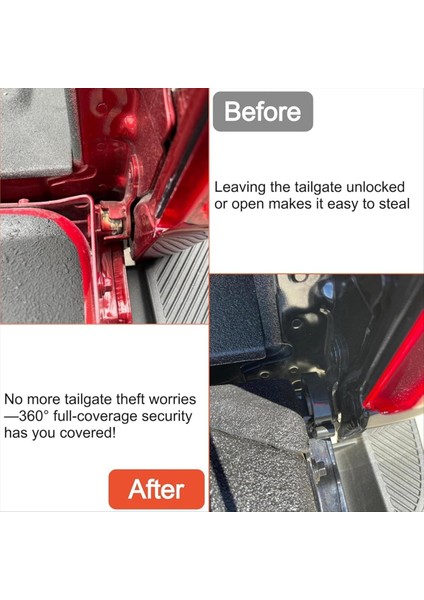 Bagaj Kapağı Ford F150 F250 F350 Ranger Tacoma Silverado Ram 1500 Bagaj Kapağı Koruma Kilitleri (Yurt Dışından) fırsatları