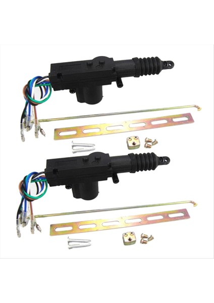5 Tel Evrensel Araba Elektrikli Uzak Merkezi Kapı Kilidi Aktüatörü Otomatik 12V Ağır Hizmetli Güç Kilitleme Sistemi Tek Tip Kit (Yurt Dışından)