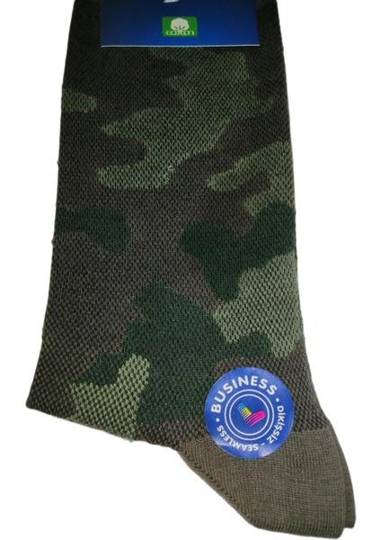 Erkek Kamuflaj Desen Dikişsiz Yazlık Soket Çorap 40-44 Numara 1 Çift modelleri