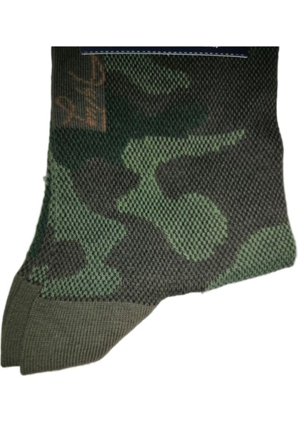 Erkek Kamuflaj Desen Dikişsiz Yazlık Soket Çorap 40-44 Numara 1 Çift indirimleri