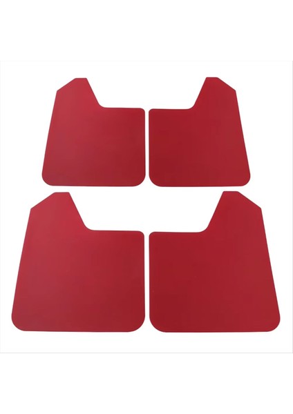 4pcs Evrensel Kırmızı Araba Sıçraması Koruma Koruma Çamur Fleps Suv Çamur Çamurlu Çamurlar Çamurluk Çamurluk Otomotiv Dış Aksesuar (Yurt Dışından)