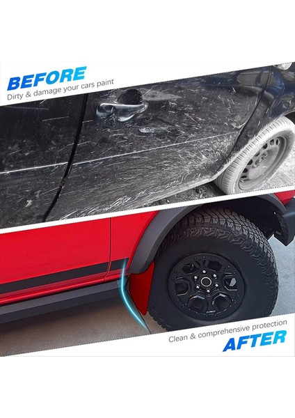 4pcs Evrensel Kırmızı Araba Sıçraması Koruma Koruma Çamur Fleps Suv Çamur Çamurlu Çamurlar Çamurluk Çamurluk Otomotiv Dış Aksesuar (Yurt Dışından) modelleri