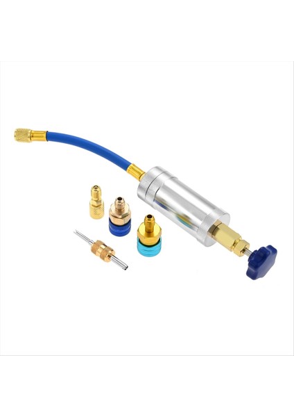 R134A R1234YF R410A Ac Yağ Boya Enjektör Yağı Doldurma Şırıngası 1/4 Inç Sae ve 1/4 Inç Sae R1234YF Soğutucu Sistemi (Yurt Dışından)