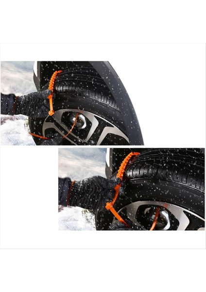 40PCS Anti-Skid Kar Zincirleri Araba Kış Lastiği Tekerlekleri Araç Kamyonu Karlı Çamur Tekerlek Lastik Kablosu Bağları Ön Anti-Kayma Zincirleri (Yurt Dışından) fırsatları