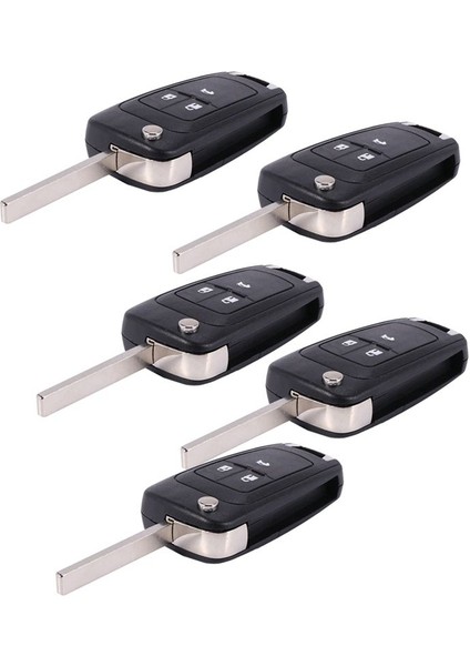 5x 3 Düğmeleri 433MHZ ID46 Yonga Uzaktan Kumanda Anahtarı Chevrolet Cruze Aveo Orlando 2010-2015 HU100 Blade (Yurt Dışından)