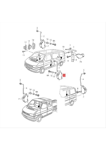 2pcs Taşıyıcı T3 T4 Caravelle 7D0959781A Için Merkezi Kilitleme Motor Aktüatörleri (Yurt Dışından) fırsatları