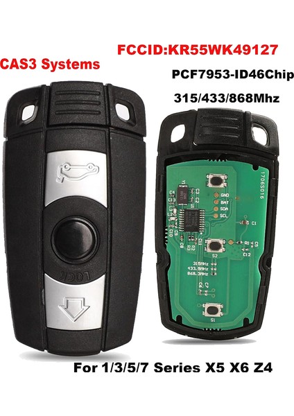 Bmw 1/3/5/7 Serisi E90 E91 E92 E60 Araç Anahtarsız Kontrol ID46 PCF7945 Verici Çip 433MHZ (Yurt Dışından) fiyatları