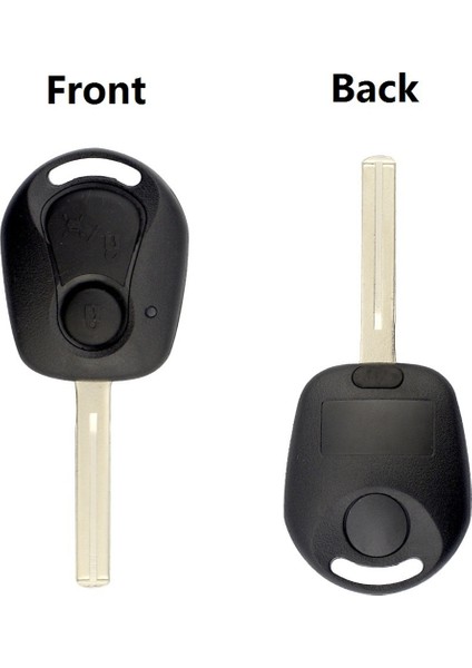 2 Düğmeler Ssangyong Için Uzaktan Anahtar Kabuğu Actyon Kyron Rexton Kesilmemiş Bıçak Anahtar Fob Kapak Kasası Değiştirme B (Yurt Dışından) modelleri