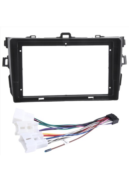 9 Inç Araba DVD Çerçeve Ses Dash Trim Kitleri Panel Radyo Oynatıcı Ekran 2 Din Toyota Corolla 2007-2013 (Yurt Dışından)