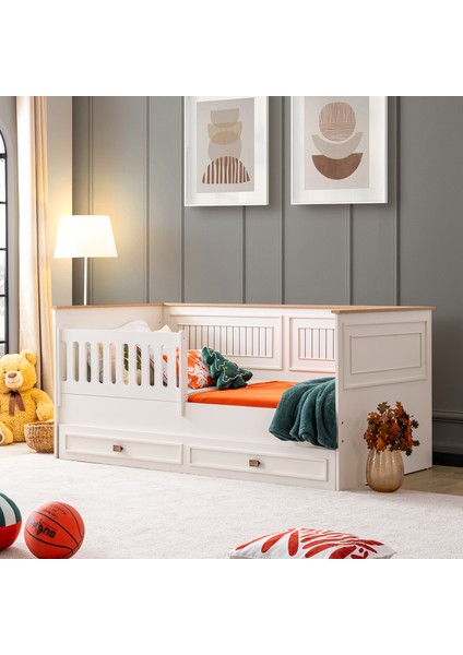 Genç Odası Takımı, Zenit Yavrulu Korkuluklu Sedir Karyola, 3 Kapaklı Dolap, fiyatları