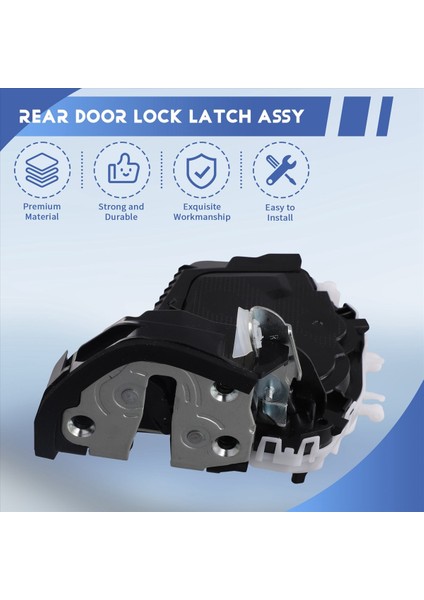 72610-T0A-A111 Otomobil Arka Kapı Kilit Mandalı Honda Accord Için Cr-V Ridgeline Acura Ilx Rlx Tlx 2012-2022 72610T0AA11 (Yurt Dışından) fırsatları