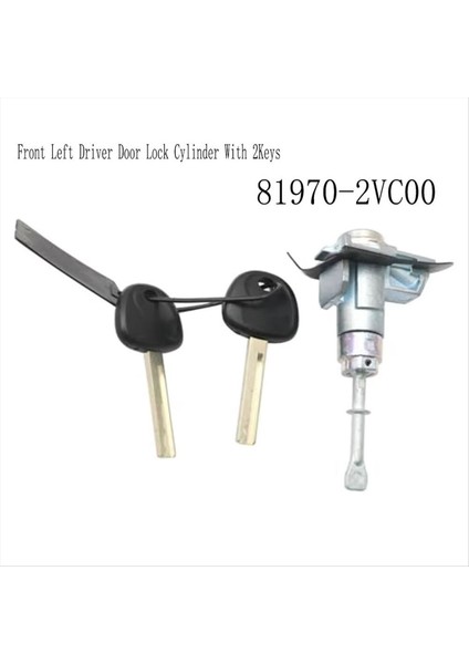 81970-2VC00 Araba Ön Sol Sürücü Kapısı Kilit Silindir Sürücü Tarafı Hyundai Veloster Için 2keys 2011-2017 Lhd (Yurt Dışından) modelleri
