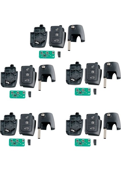 5x Araba Akıllı Uzaktan Anahtar 3 Düğmeleri Ford Focus Fiesta 2013 Fob Case 433MHZ (Yurt Dışından)
