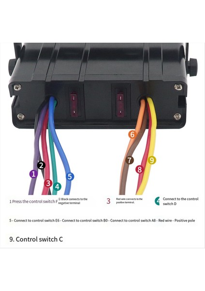 LED Işık Göstergesi ile Anahtar Kontrolör Paneli 40A 12V Araba Sigorta Kutusu Rocker Jeep Boat Truck Rv Için 6 Çete Düğmeleri (Yurt Dışından) modelleri