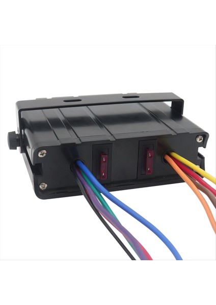 LED Işık Göstergesi ile Anahtar Kontrolör Paneli 40A 12V Araba Sigorta Kutusu Rocker Jeep Boat Truck Rv Için 6 Çete Düğmeleri (Yurt Dışından) fırsatları