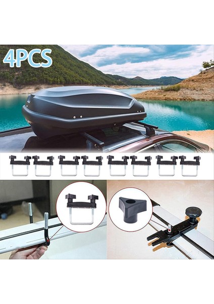 4 Adet Araba Çatı Rafı Sepeti U-Cıvata Kelepçeleri Montaj Takma Kiti Evrensel Bagaj Çerçevesi Sabitleme Klips 8cm (Yurt Dışından) modelleri