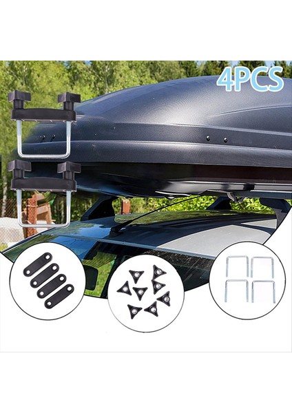 4 Adet Araba Çatı Rafı Sepeti U-Cıvata Kelepçeleri Montaj Takma Kiti Evrensel Bagaj Çerçevesi Sabitleme Klips 8cm (Yurt Dışından) fırsatları