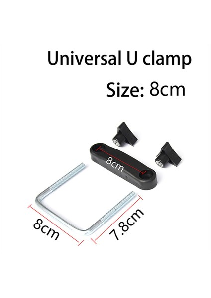 4 Adet Araba Çatı Rafı Sepeti U-Cıvata Kelepçeleri Montaj Takma Kiti Evrensel Bagaj Çerçevesi Sabitleme Klips 8cm (Yurt Dışından) indirimleri