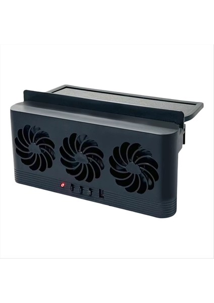 Güneş Enerjili Araba Radyatör Soğutma Fanı 3 Hava Çıkışı ile Araba Penceresi Hava Havalandırma Fanı USB Güçlü Otomatik Havalandırma Fanı (Yurt Dışından)